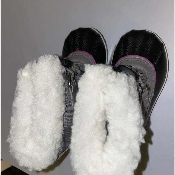 Sorel Yoot Pac Waterproof Toddler Snow Boot in Chrome Blackpink Girls Size 8 NWT - Picture 5 of 11